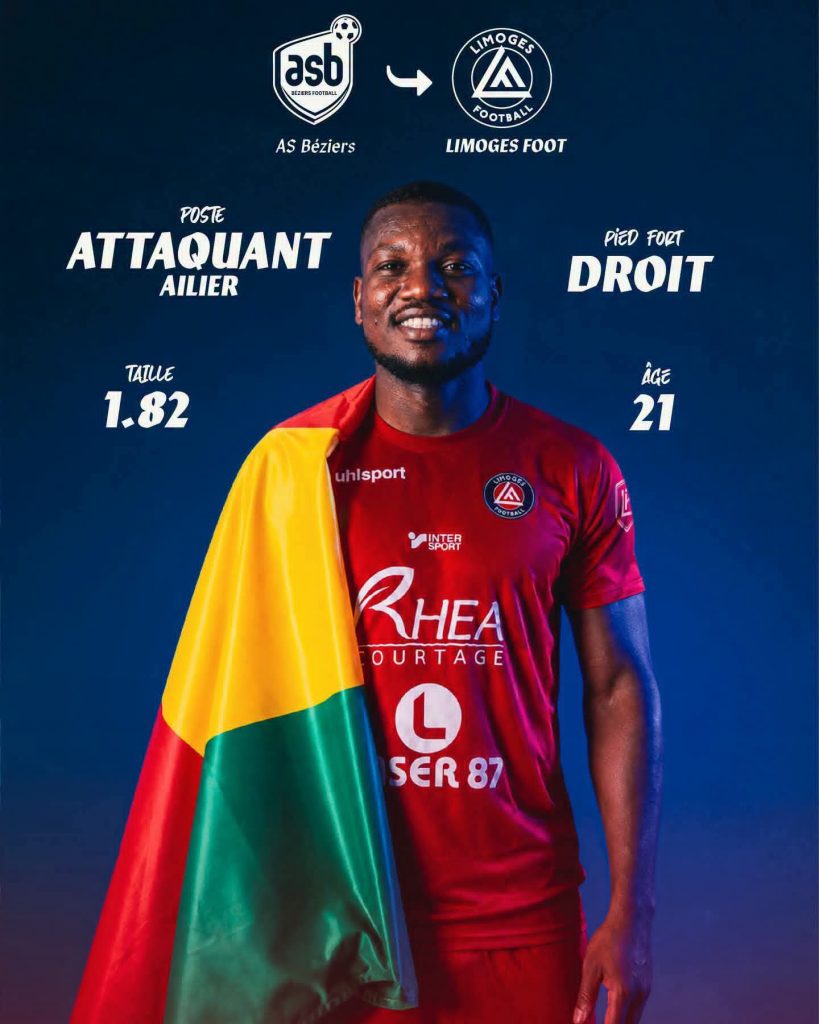 Mercato : le Franco-Guinéen Mohamed Bangoura s’engage avec le Limoges Football