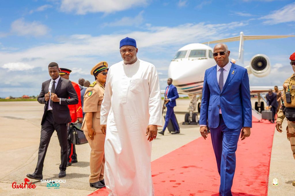 Guinée- Gambie : le président Adama BARROW reçu à Conakry pour renforcer les liens entre les deux pays